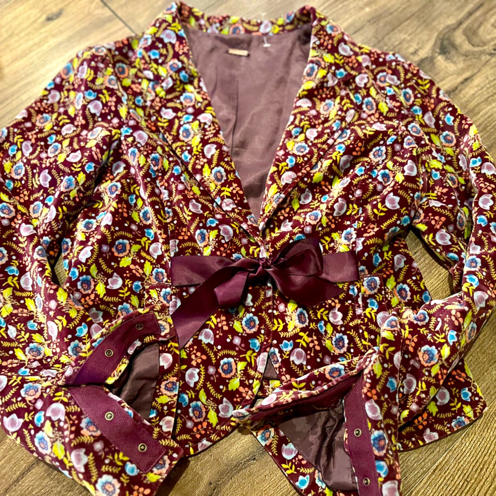 Free People velvet blazer